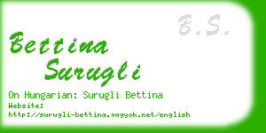 bettina surugli business card